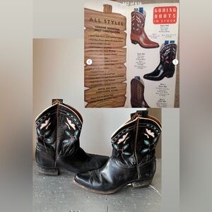 Vintage Cowboy Boots- Cowgirl Western Boots Pee Wee